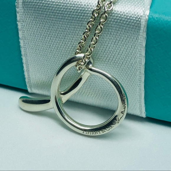 SOLD Tiffany & Co Alphabet Letter A Necklace with BOX RIBBON - Picture 5 of 12